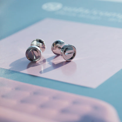 [Am jewelry]LOVE EARRINGS SILVER 10MM