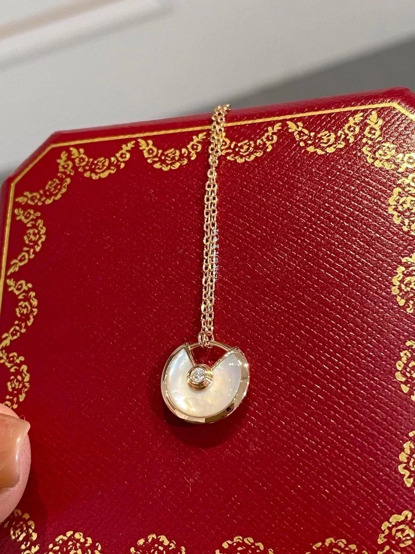 [Am jewelry]AMULETTE ROSE GOLD MOP NECKLACE