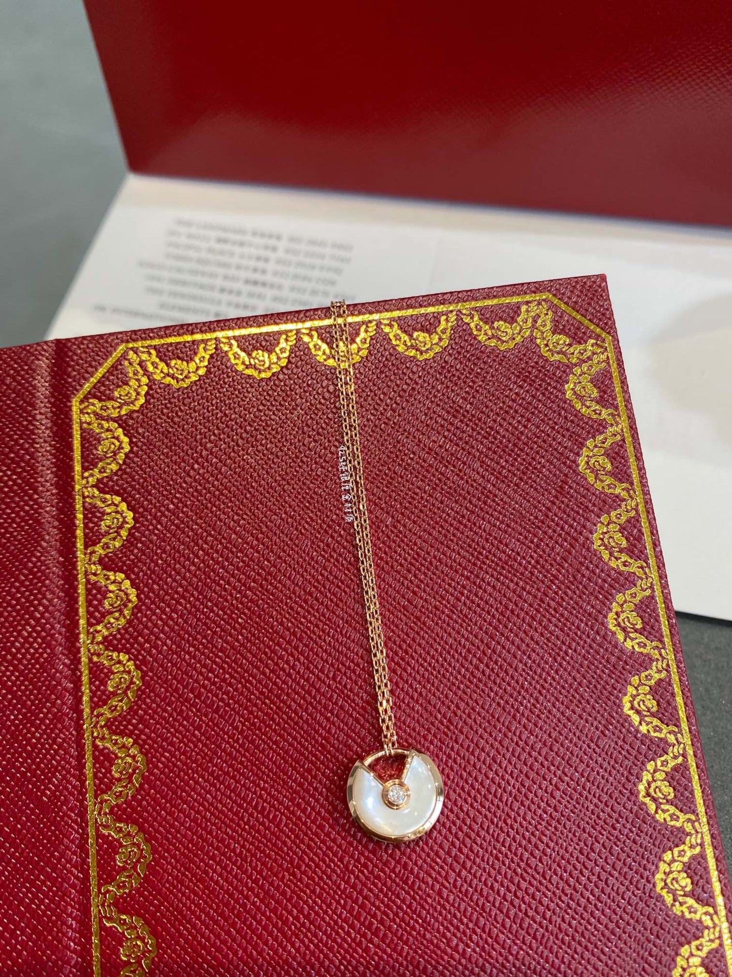 [Am jewelry]AMULETTE ROSE GOLD MOP NECKLACE