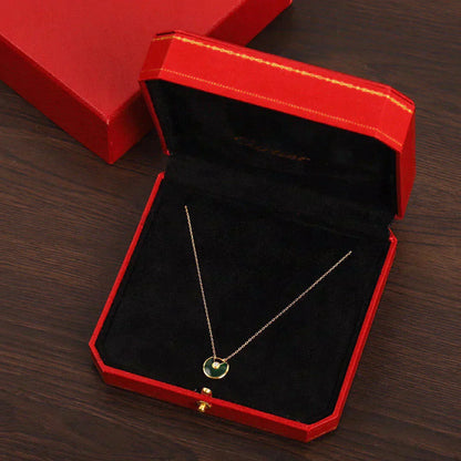 [Am jewelry]AMULETTE GOLD MALACHITE NECKLACE