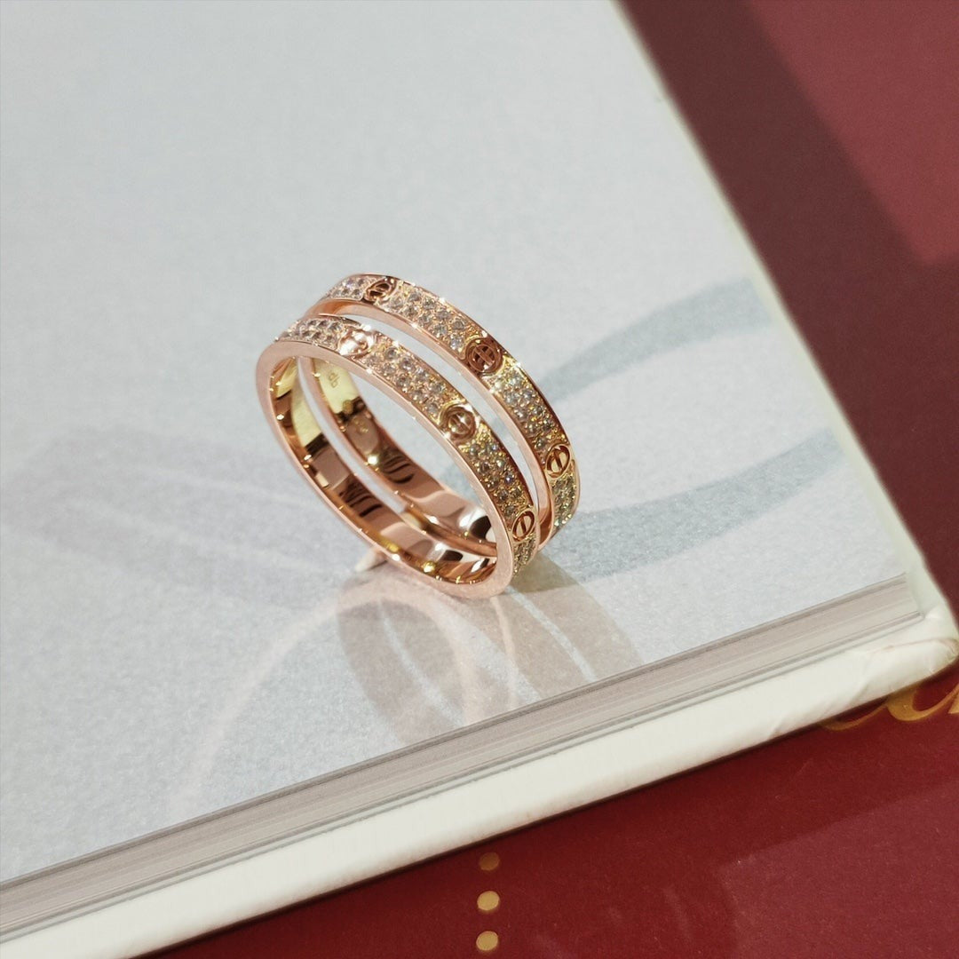 [Am jewelry]LOVE RING 2.65MM DIAMOND