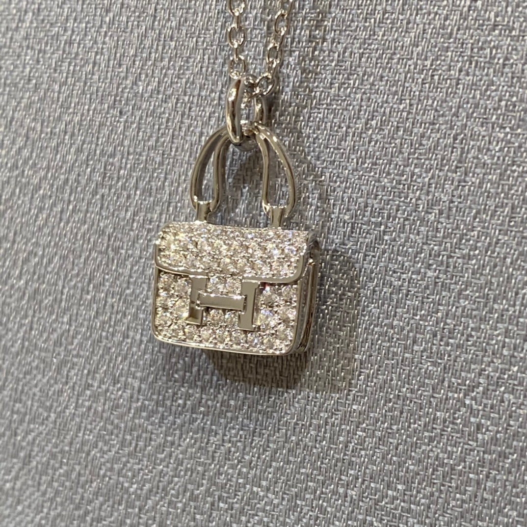 [Am jewelry]CONSTANCE PEDANT DIAMOND NECKLACE
