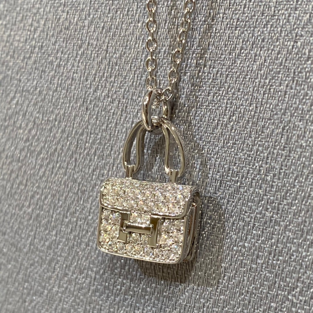 [Am jewelry]CONSTANCE PEDANT DIAMOND NECKLACE