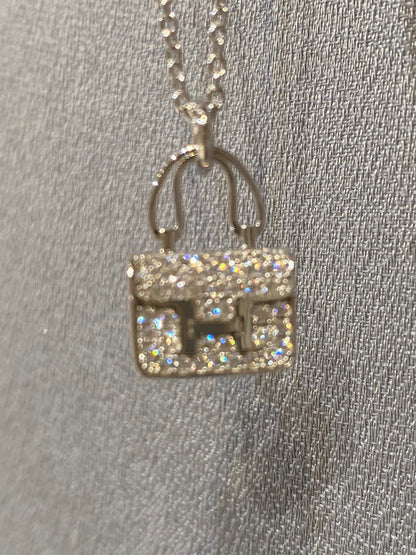 [Am jewelry]CONSTANCE PEDANT DIAMOND NECKLACE
