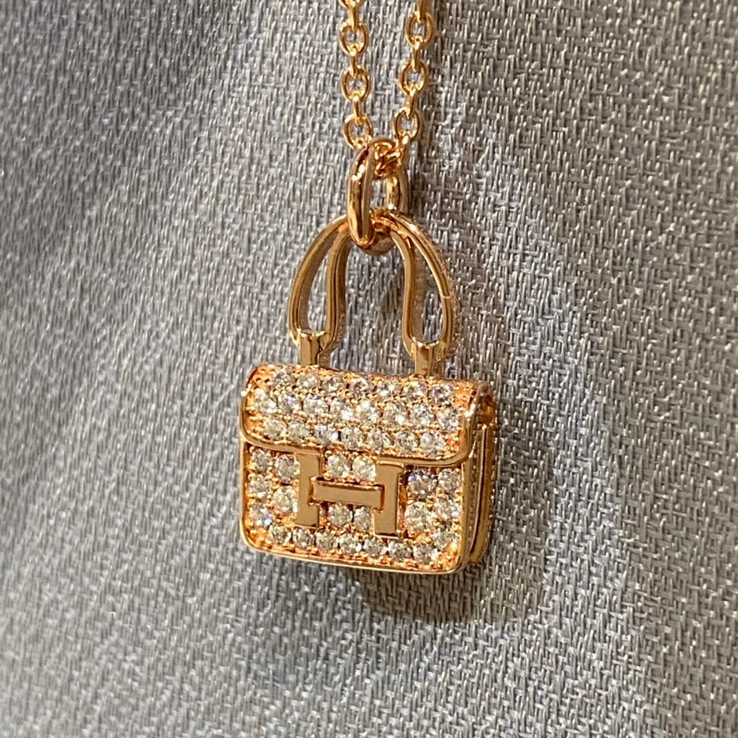 [Am jewelry]CONSTANCE PEDANT DIAMOND NECKLACE