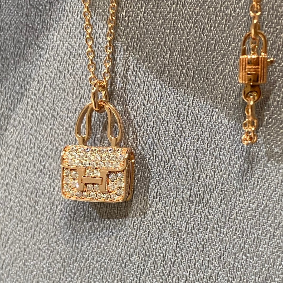 [Am jewelry]CONSTANCE PEDANT DIAMOND NECKLACE