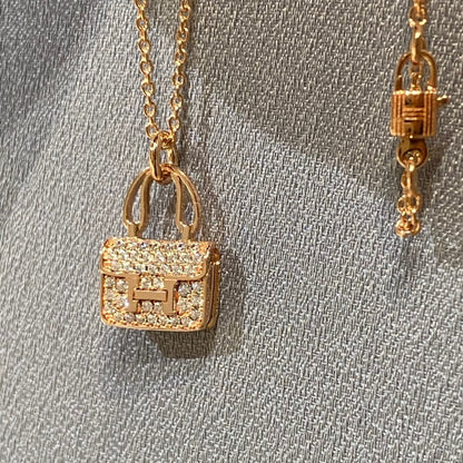 [Am jewelry]CONSTANCE PEDANT DIAMOND NECKLACE