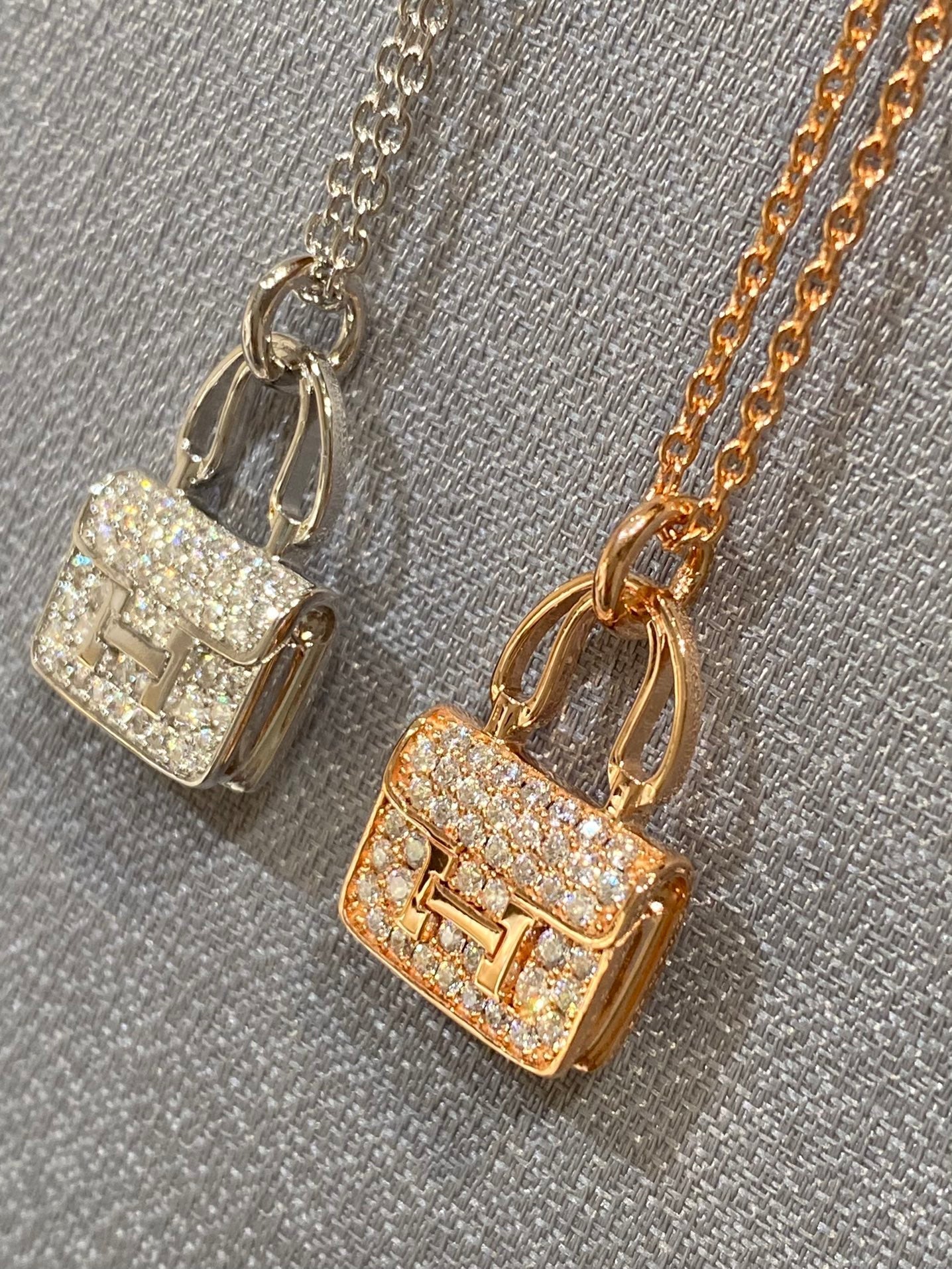 [Am jewelry]CONSTANCE PEDANT DIAMOND NECKLACE