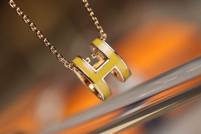 [Am jewelry]POP H PEDANT PINK GOLD