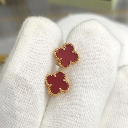 [Am jewelry]CLOVER MINI GOLD EARRINGS