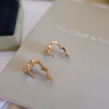 [Am jewelry]LUCKY PINK GOLD WHITE MOP EARRINGS