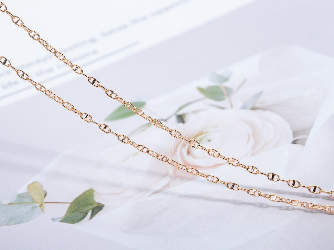 [Am jewelry]ECHAPPEE NECKLACE PINK GOLD