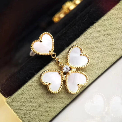 [Am jewelry]CLOVER SWEET WHITE MOP EARRINGS