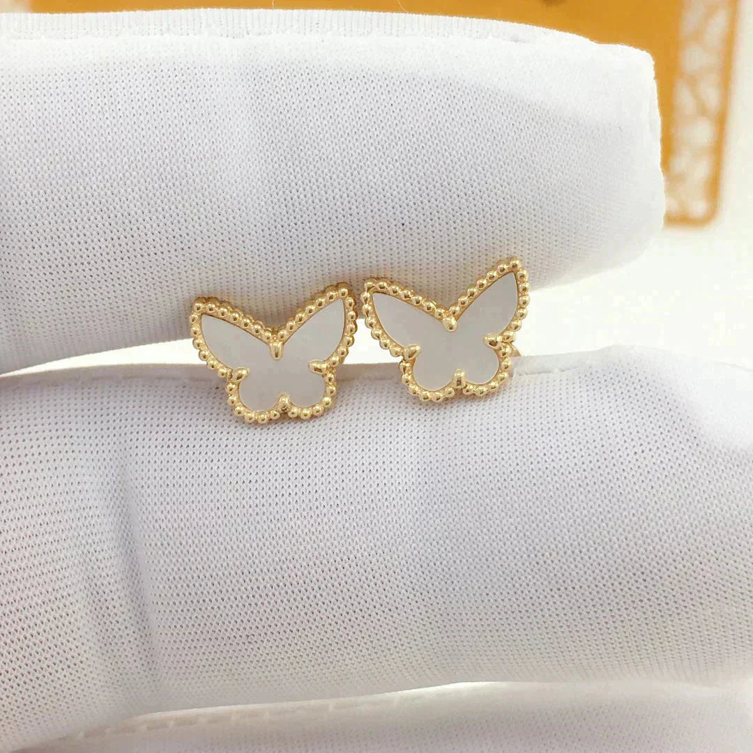 [Am jewelry]SWEET BUTTERFLY MOP EARSTUDS