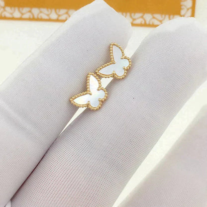 [Am jewelry]SWEET BUTTERFLY MOP EARSTUDS