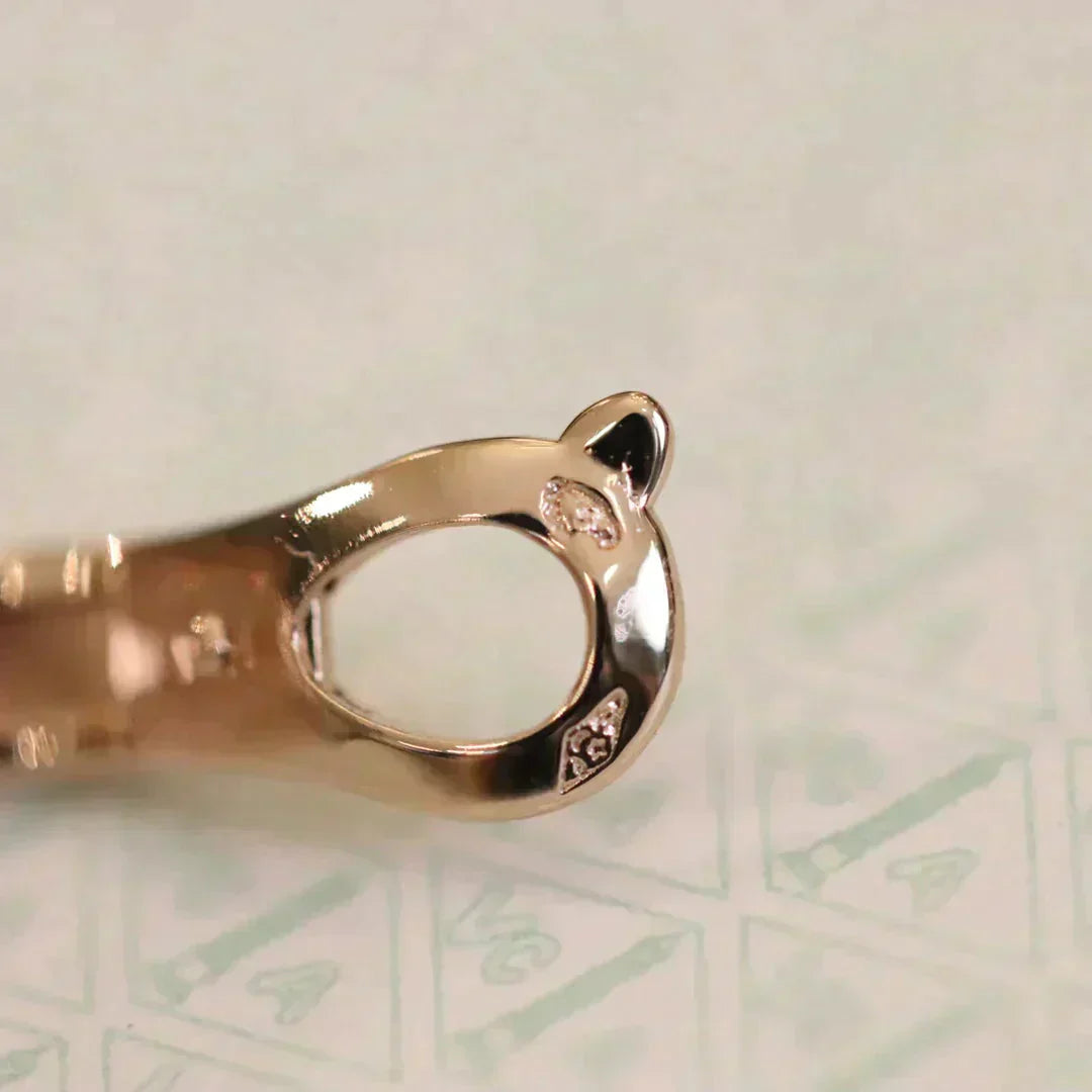 [Am jewelry]CLOVER MEDIUM 1 MOTIFS FUll DIAMOND EARRINGS