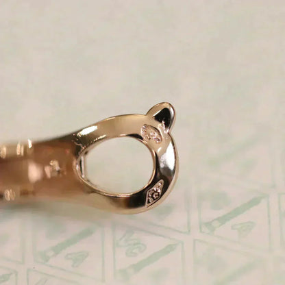 [Am jewelry]CLOVER MEDIUM 1 MOTIFS FUll DIAMOND EARRINGS