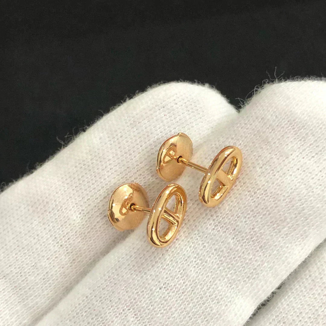 [Am jewelry]CHAINE SMALL EARRINGS GOLD AND SILVER