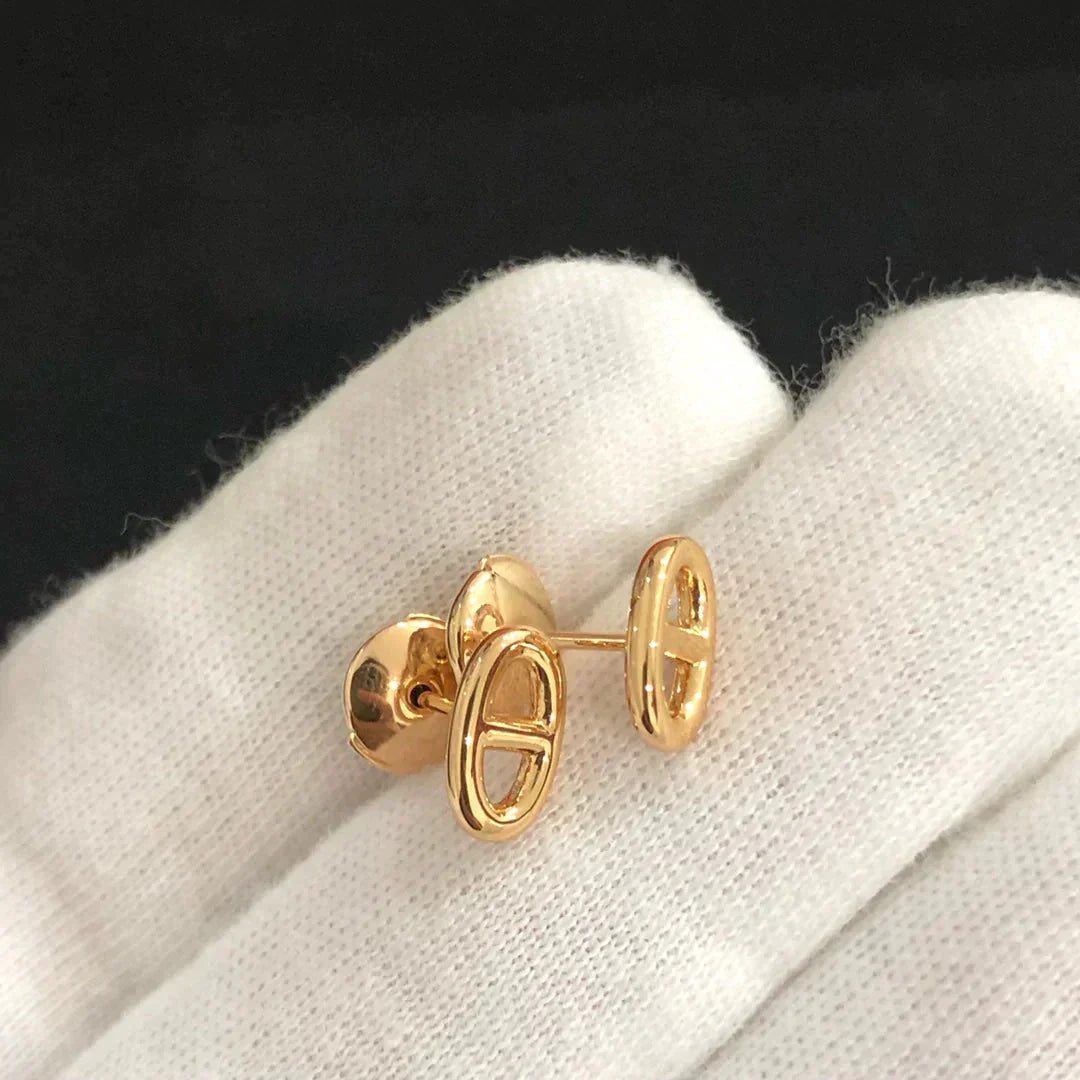 [Am jewelry]CHAINE SMALL EARRINGS GOLD AND SILVER