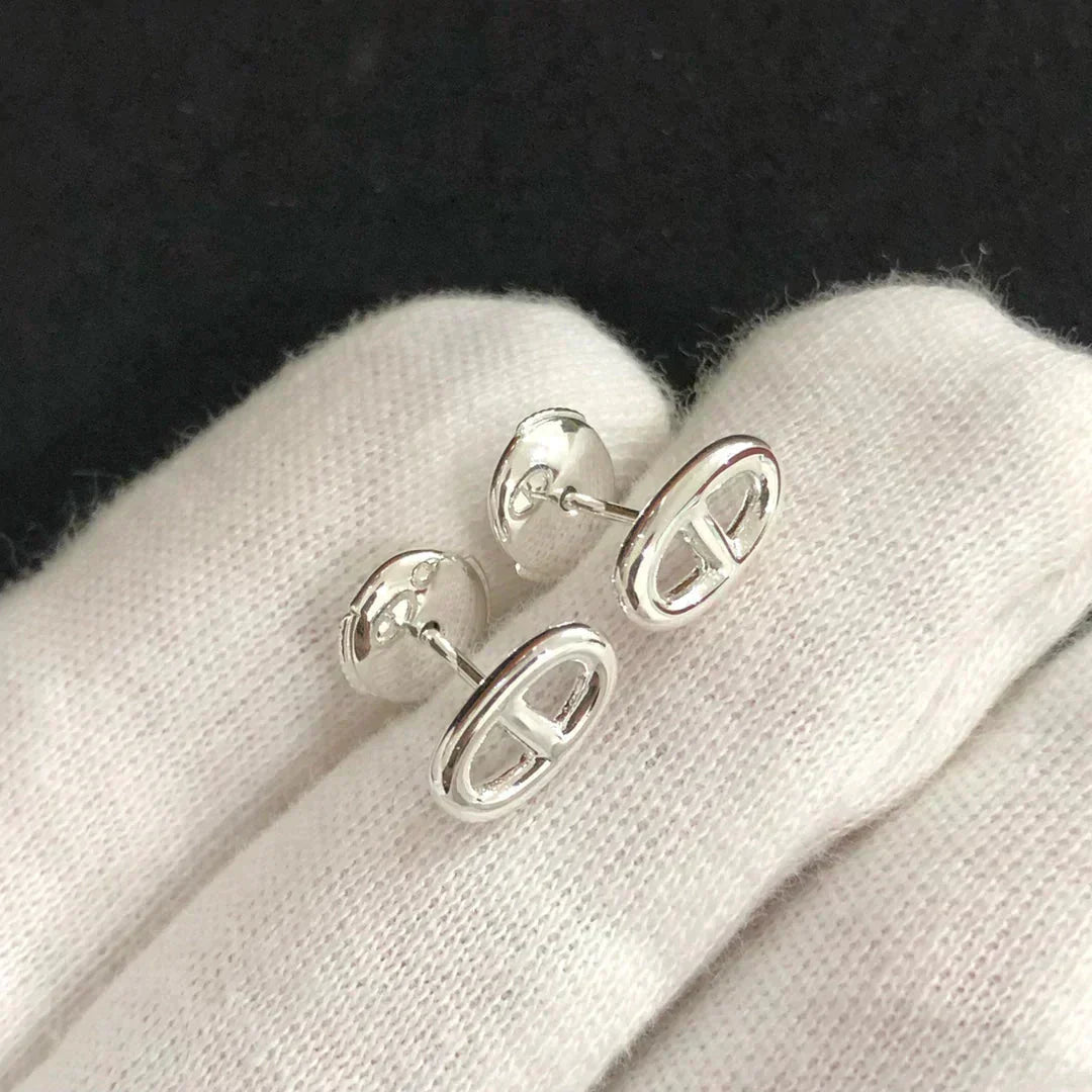[Am jewelry]CHAINE SMALL EARRINGS GOLD AND SILVER