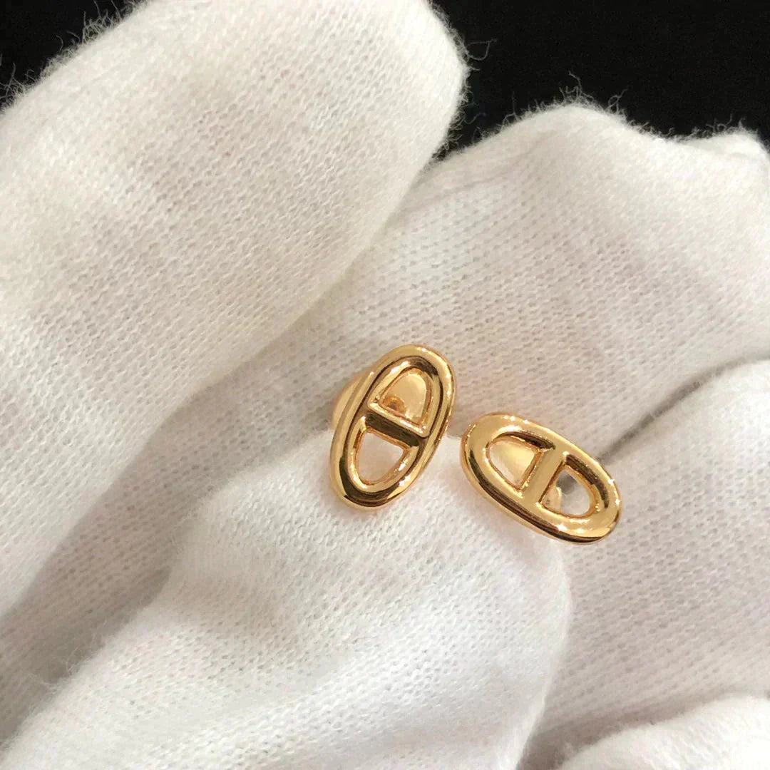 [Am jewelry]CHAINE SMALL EARRINGS GOLD AND SILVER