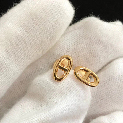 [Am jewelry]CHAINE SMALL EARRINGS GOLD AND SILVER