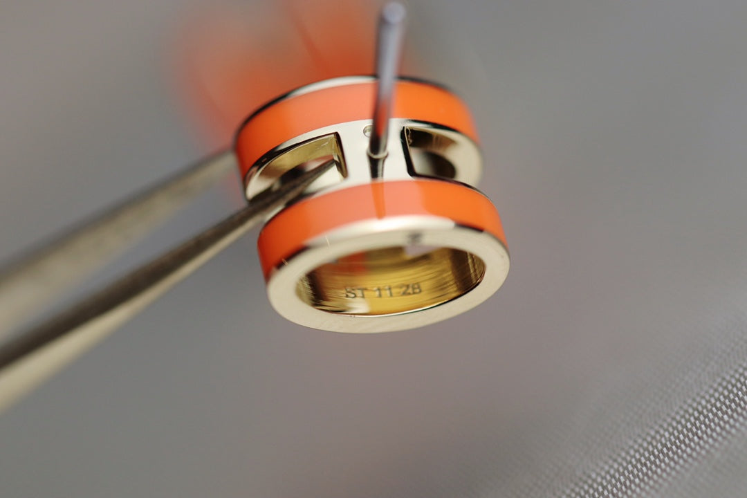 [Am jewelry]MINI POP H EARRINGS ORANGE