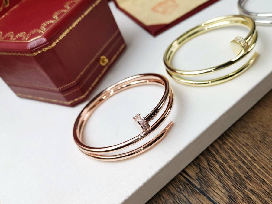 [Am jewelry]JUSTE BRACELET 3.5MM DOUBLE ROW DIAMOND