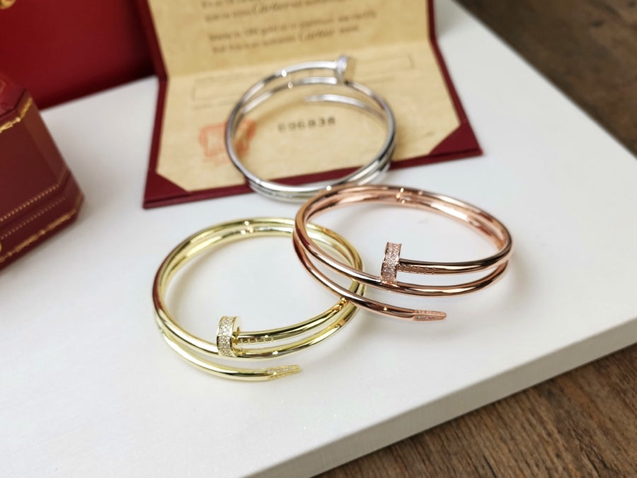[Am jewelry]JUSTE BRACELET 3.5MM DOUBLE ROW DIAMOND