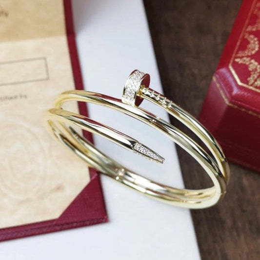 [Am jewelry]JUSTE BRACELET 3.5MM DOUBLE ROW DIAMOND