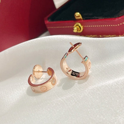 [Am jewelry]LOVE EARRINGS 5.7MM 2 DIAMONDS