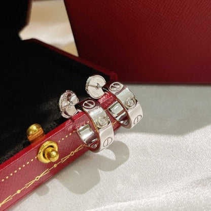 [Am jewelry]LOVE EARRINGS 5.7MM 2 DIAMONDS