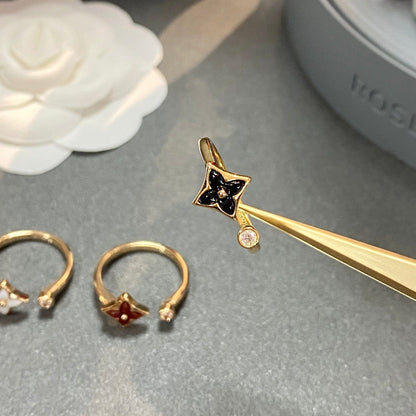 [Am jewelry]STAR 1 DIAMOND OPEN RING