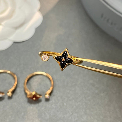 [Am jewelry]STAR 1 DIAMOND OPEN RING