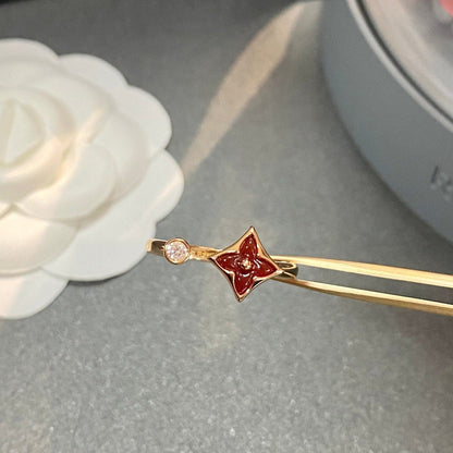 [Am jewelry]STAR 1 DIAMOND OPEN RING