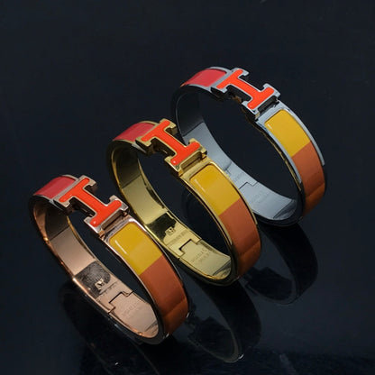 [Am jewelry]H BRACELET ORANGE RAINBOW CERAMIC