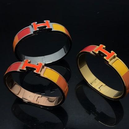 [Am jewelry]H BRACELET ORANGE RAINBOW CERAMIC