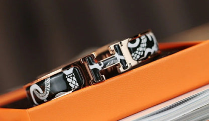 [Am jewelry]H TARTAN BRACELET 12MM