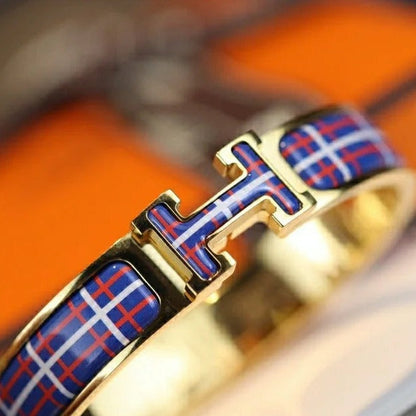 [Am jewelry]H TARTAN BRACELET 12MM
