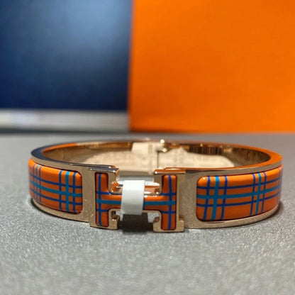 [Am jewelry]H TARTAN BRACELET 12MM