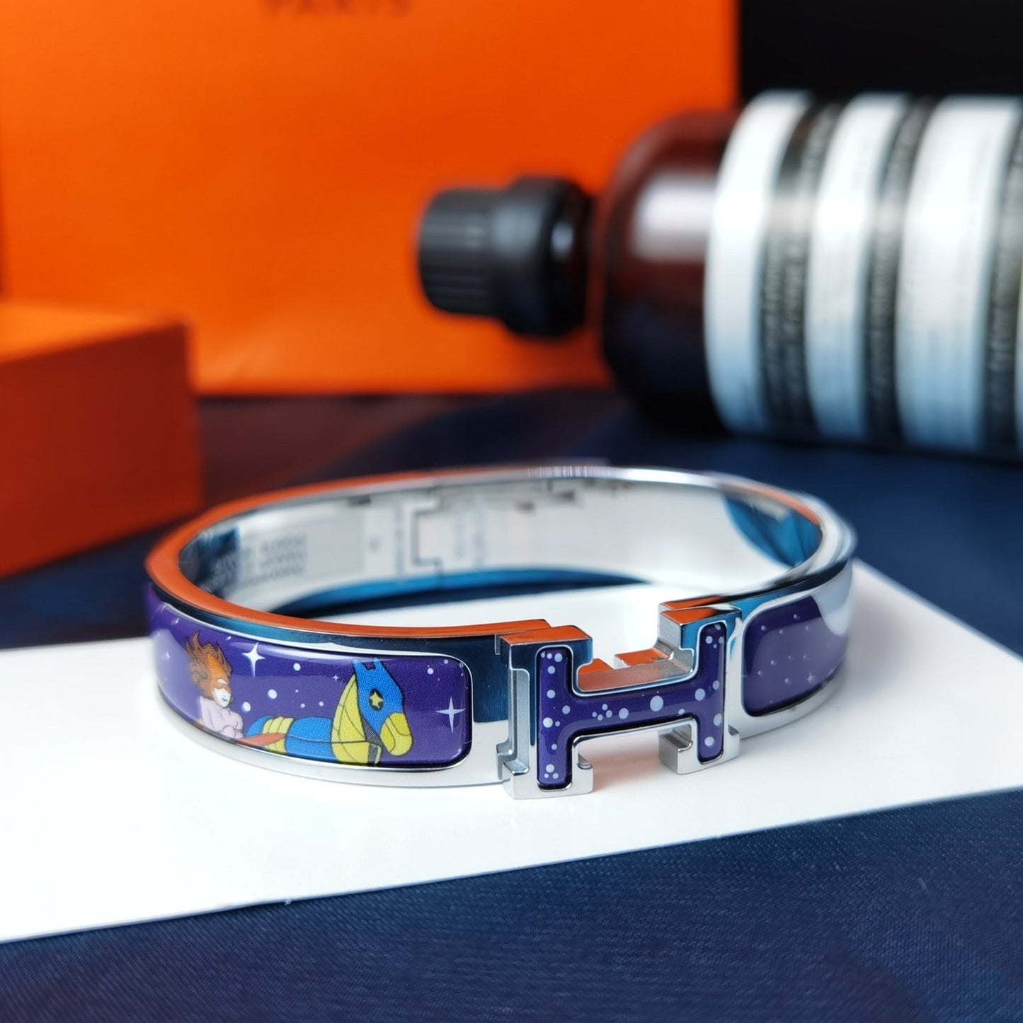 [Am jewelry]H STAR AND MOON BRACELET 12MM