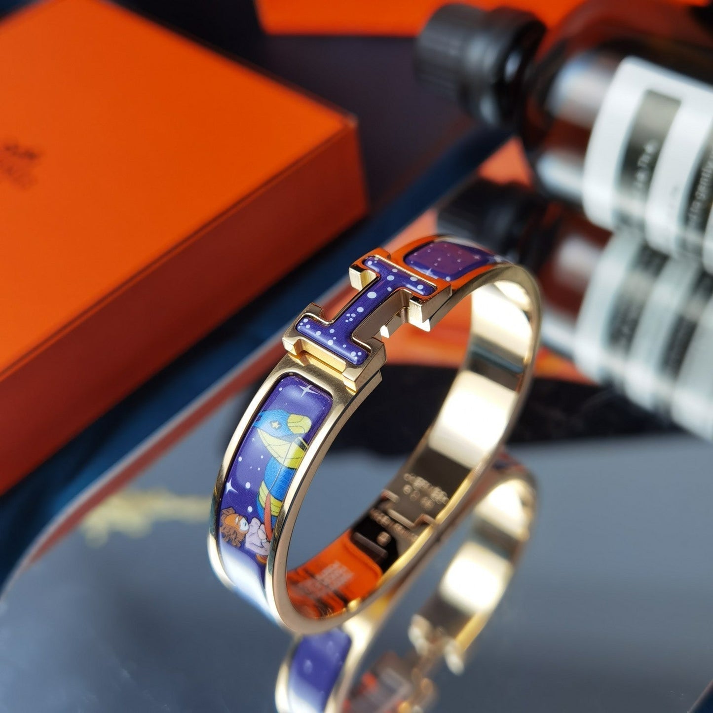 [Am jewelry]H STAR AND MOON BRACELET 12MM