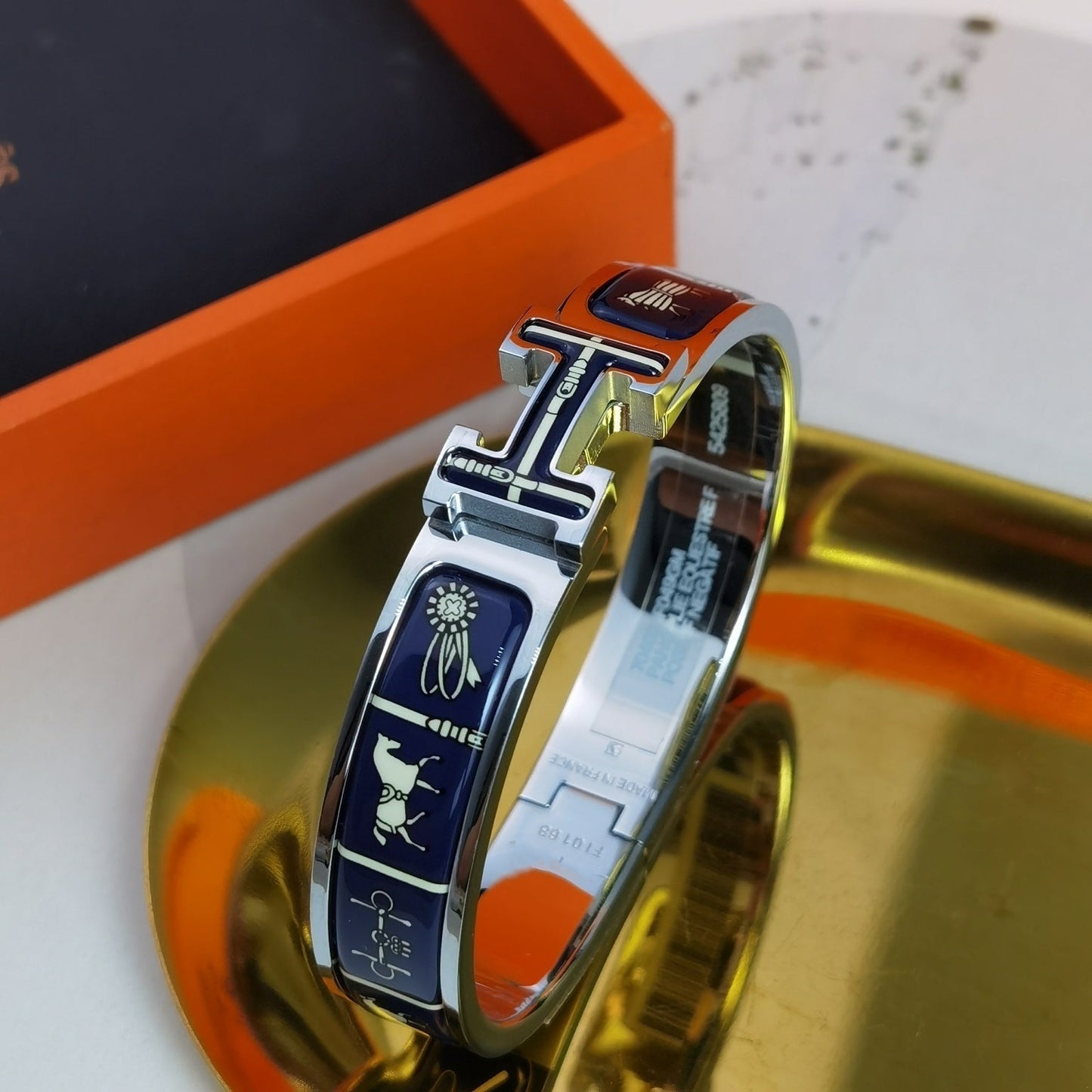 [Am jewelry]H COUVERTURES DARK BLUE BRACELET