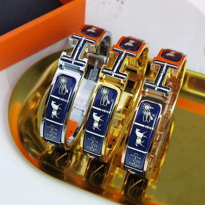 [Am jewelry]H COUVERTURES DARK BLUE BRACELET