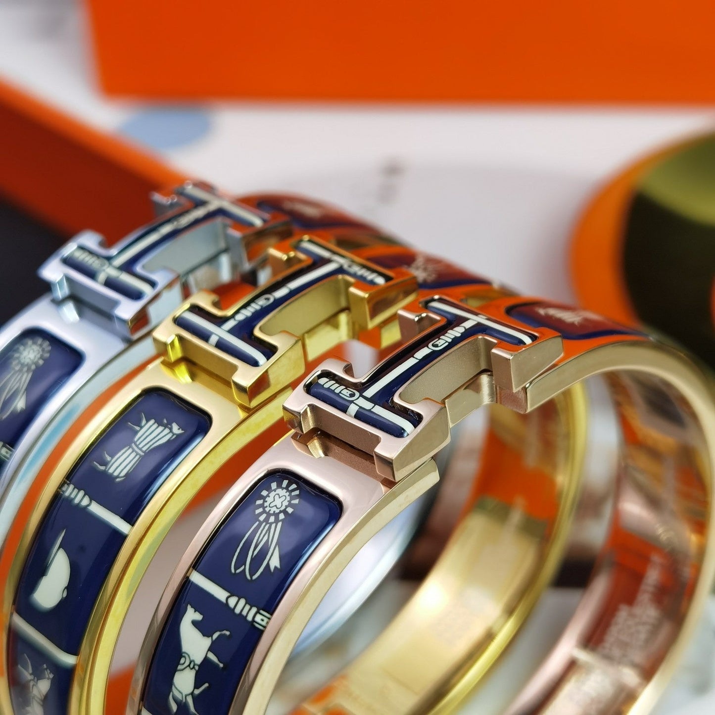 [Am jewelry]H COUVERTURES DARK BLUE BRACELET