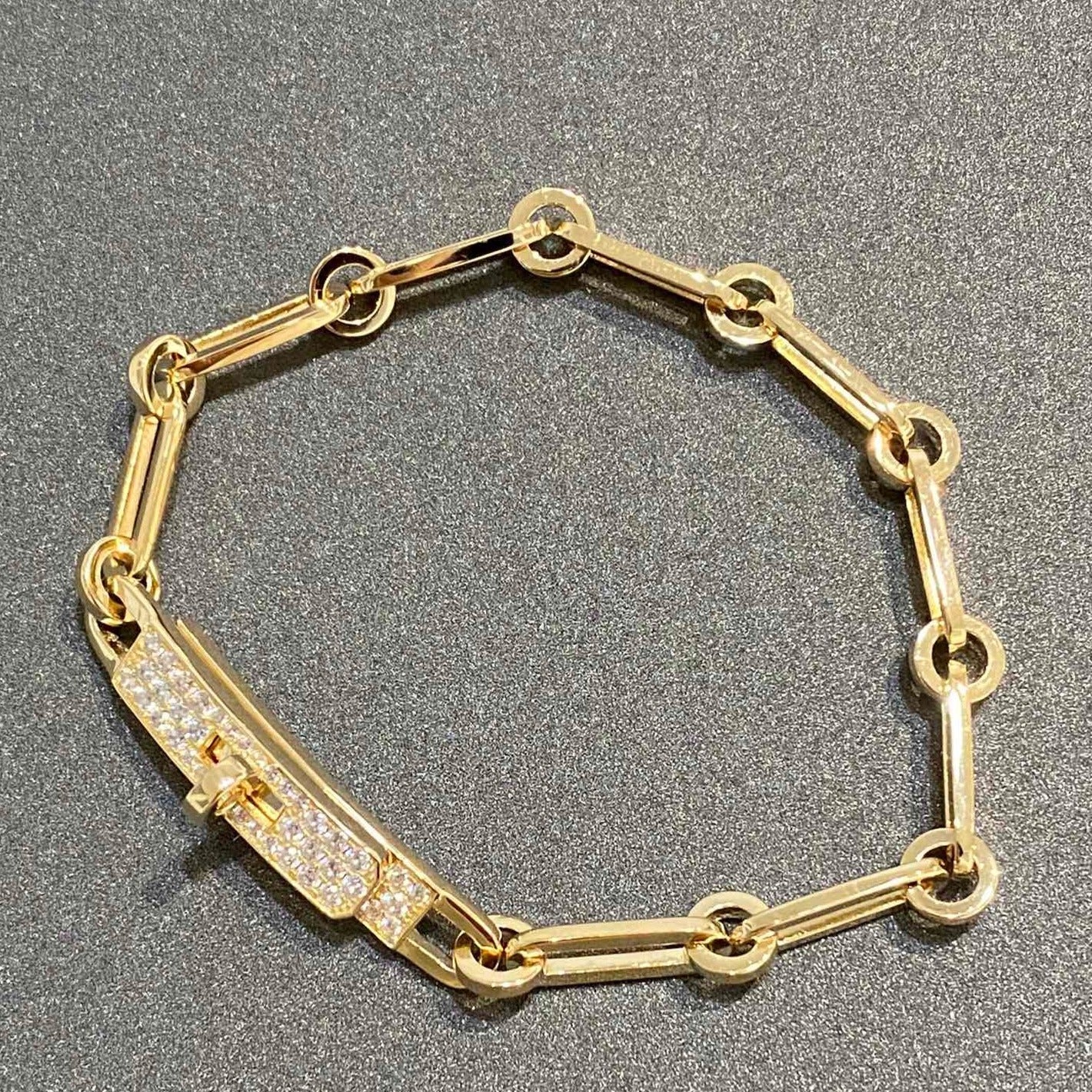 [Am jewelry]CHAINE BRACELET SMALL MODEL DIAMOND