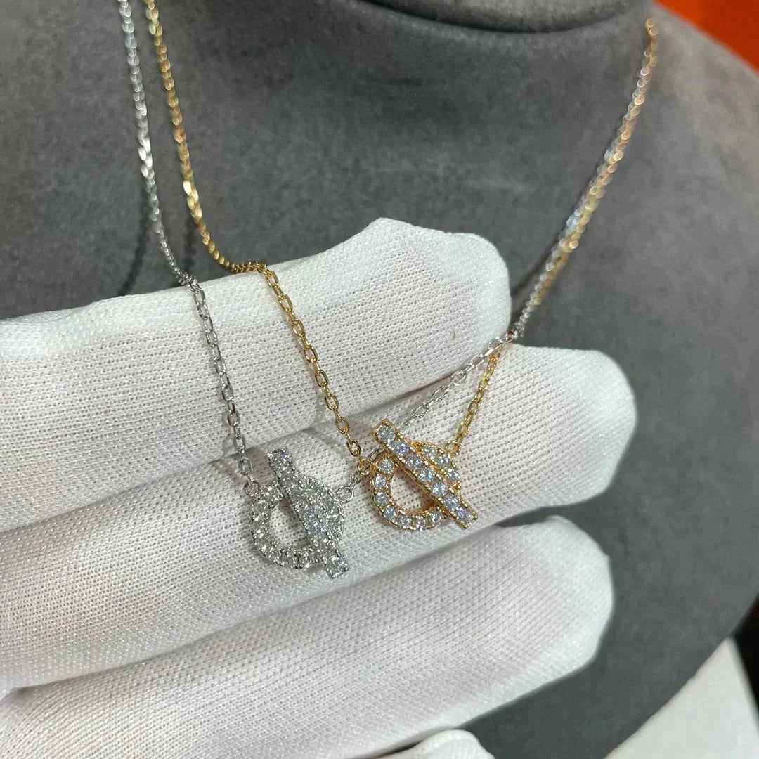 [Am jewelry]ECHAPEE NECKLACE DIAMOND