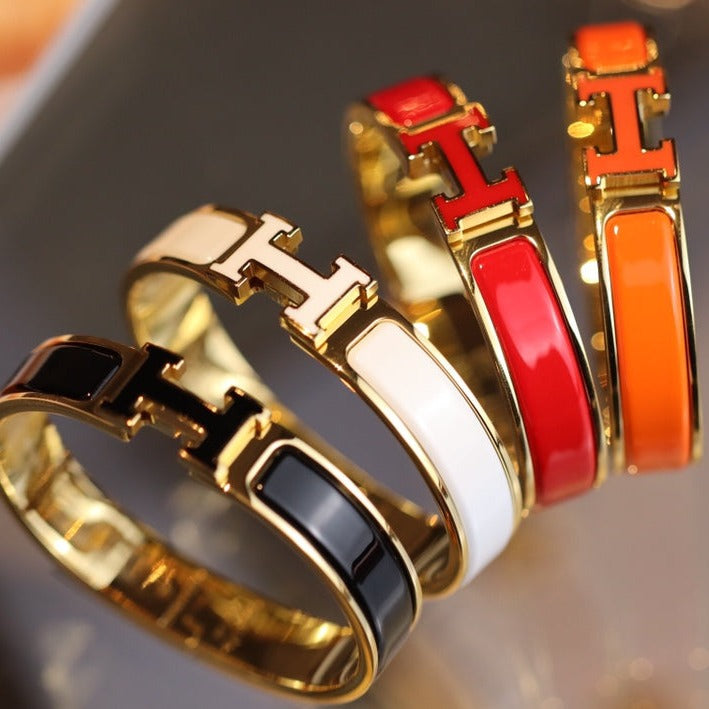 [Am jewelry]H BRACELET 12MM GOLD