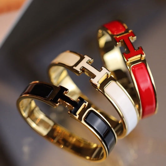 [Am jewelry]H BRACELET 12MM GOLD