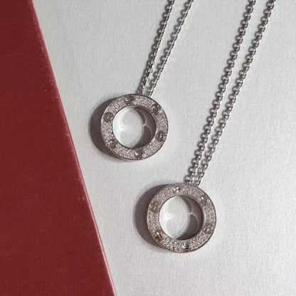 [Am jewelry]LOVE NECKLACE ADJUSTABLE SILVER